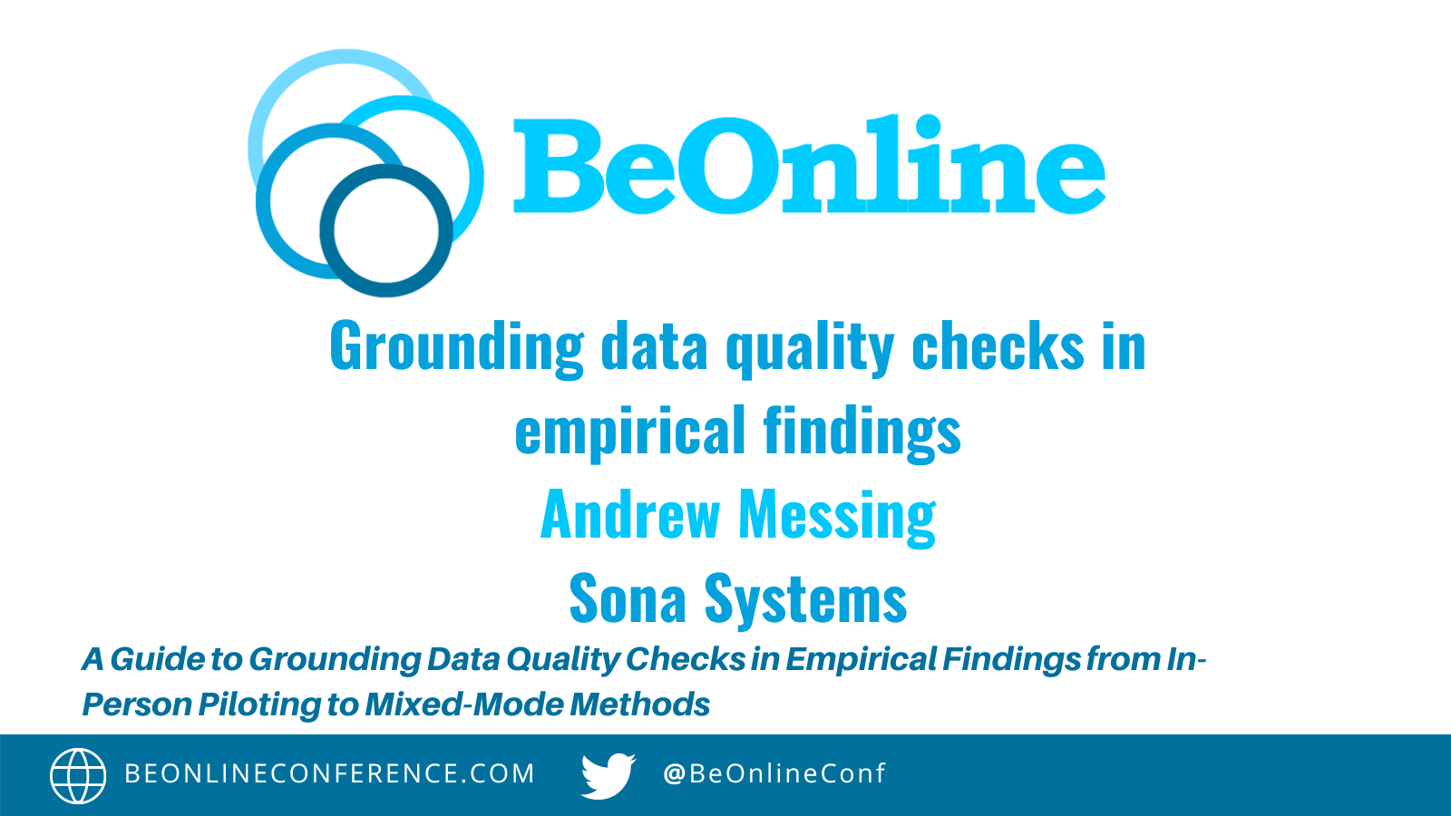 Ground­ing data qual­i­ty checks in empir­i­cal findings
